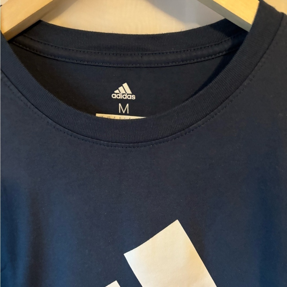 Adidas Men's Navy Short Sleeve Tee - Picture 3 of 3